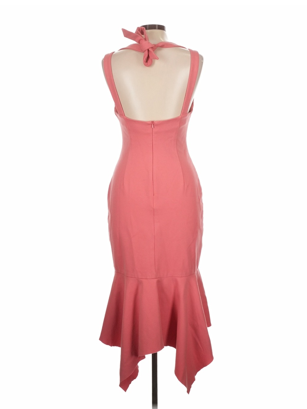 Elliatt “Glasshouse” Coral High-Low Mermaid Hem Sleeveless Dress Size M - Picture 4 of 5
